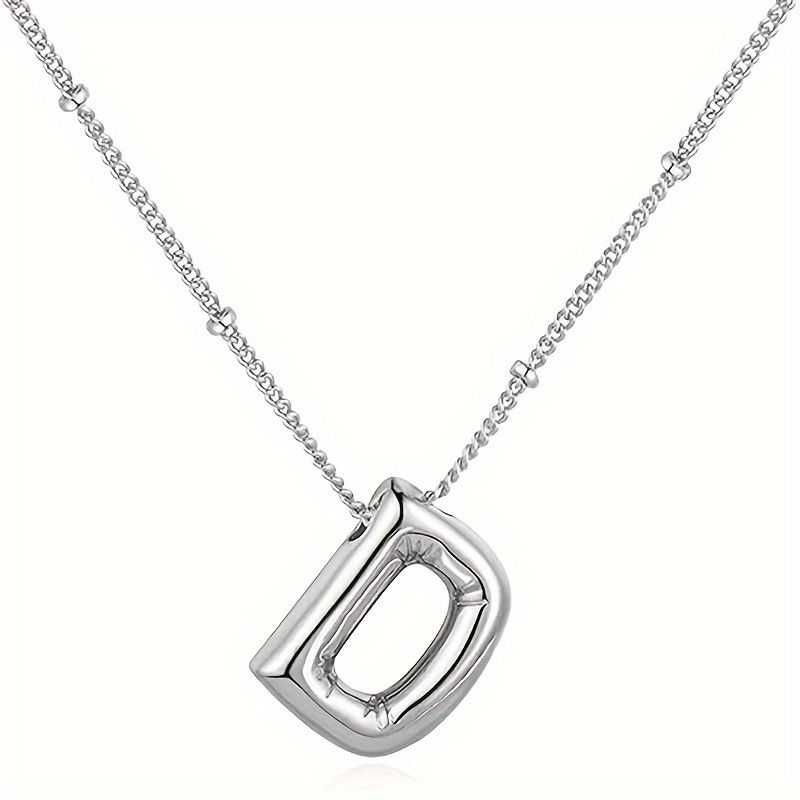 Bubble Letter Pendant Necklace 26 English Letters Women's - Temu | Temu Affiliate Program