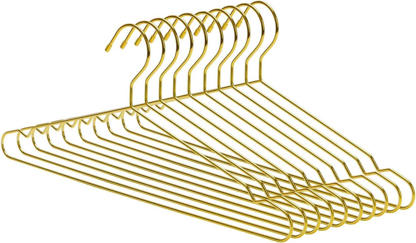 Nature Smile 45CM Heavy Duty Metal Hangers, Space Saving Suit Hangers, Metal Clothes Hangers, Coa... | Amazon (US)