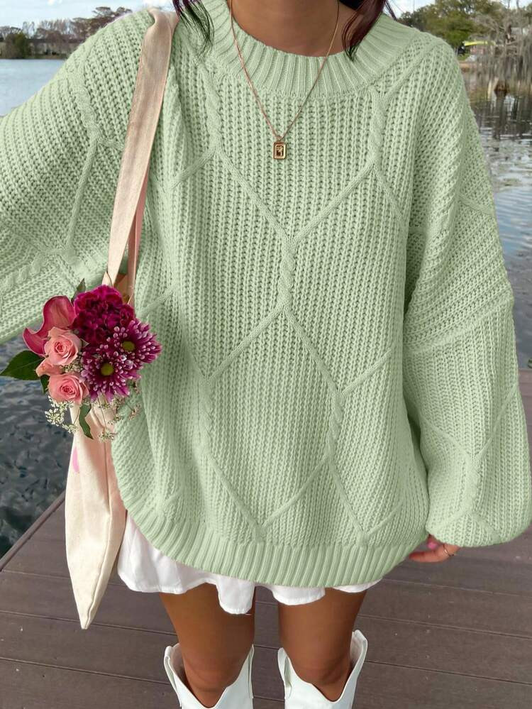 green sweater  | SHEIN
