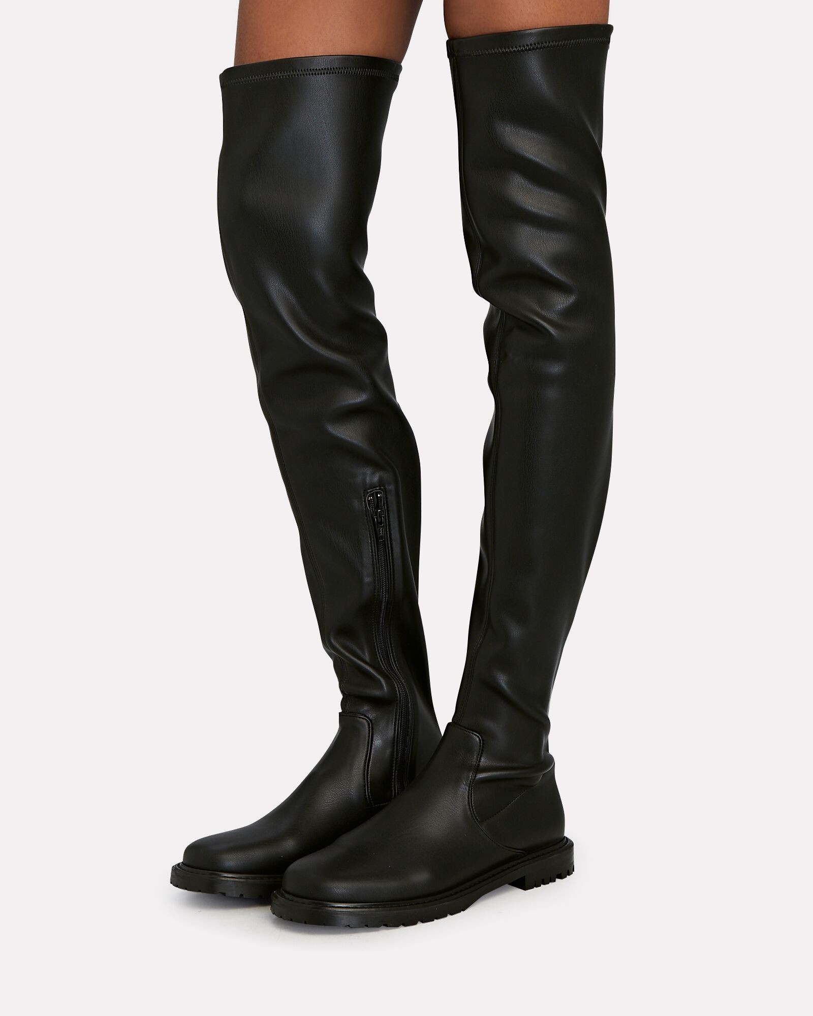Belle Vegan Leather Over-The-Knee Boots | INTERMIX