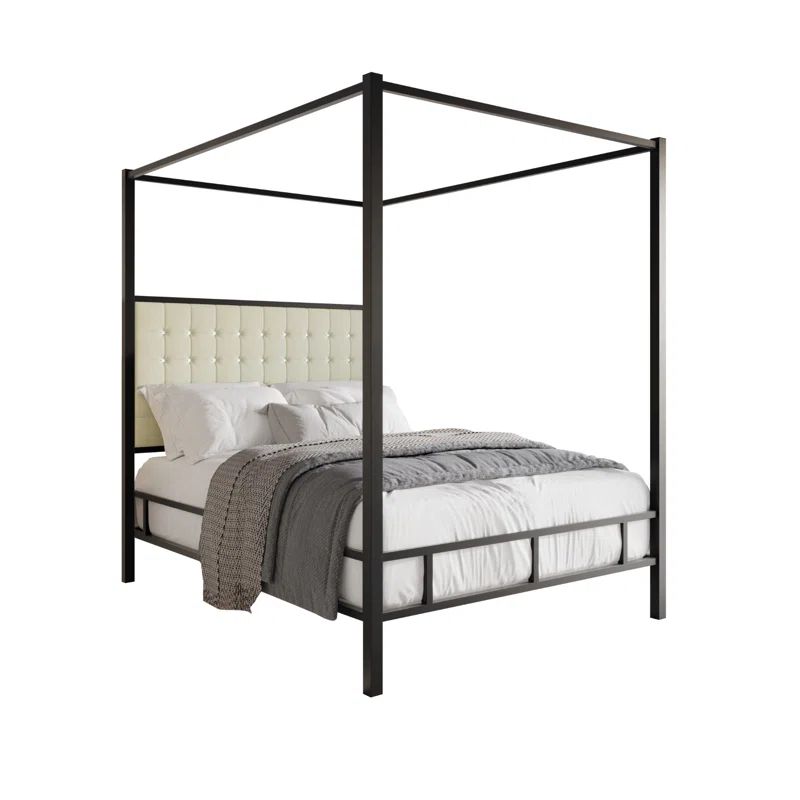 Tufted Canopy Bed | Wayfair North America