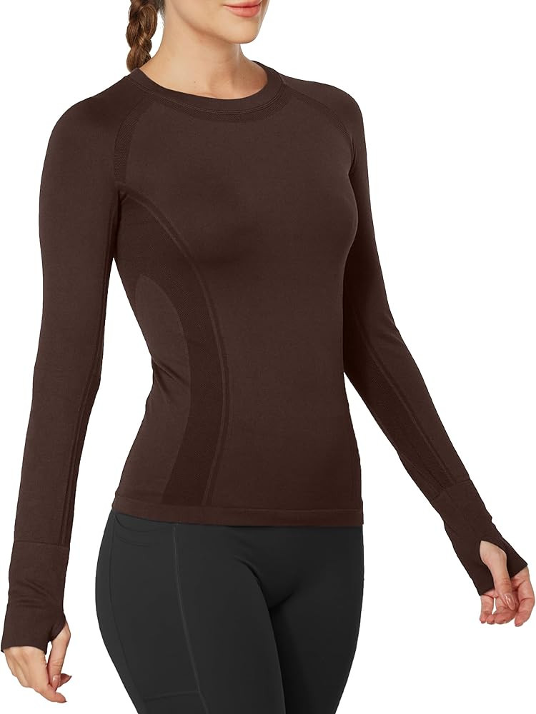 MathCat Workout Shirts for Women Long Sleeve, Workout Tops for Women, Quick Dry Gym Athletic Tops... | Amazon (US)