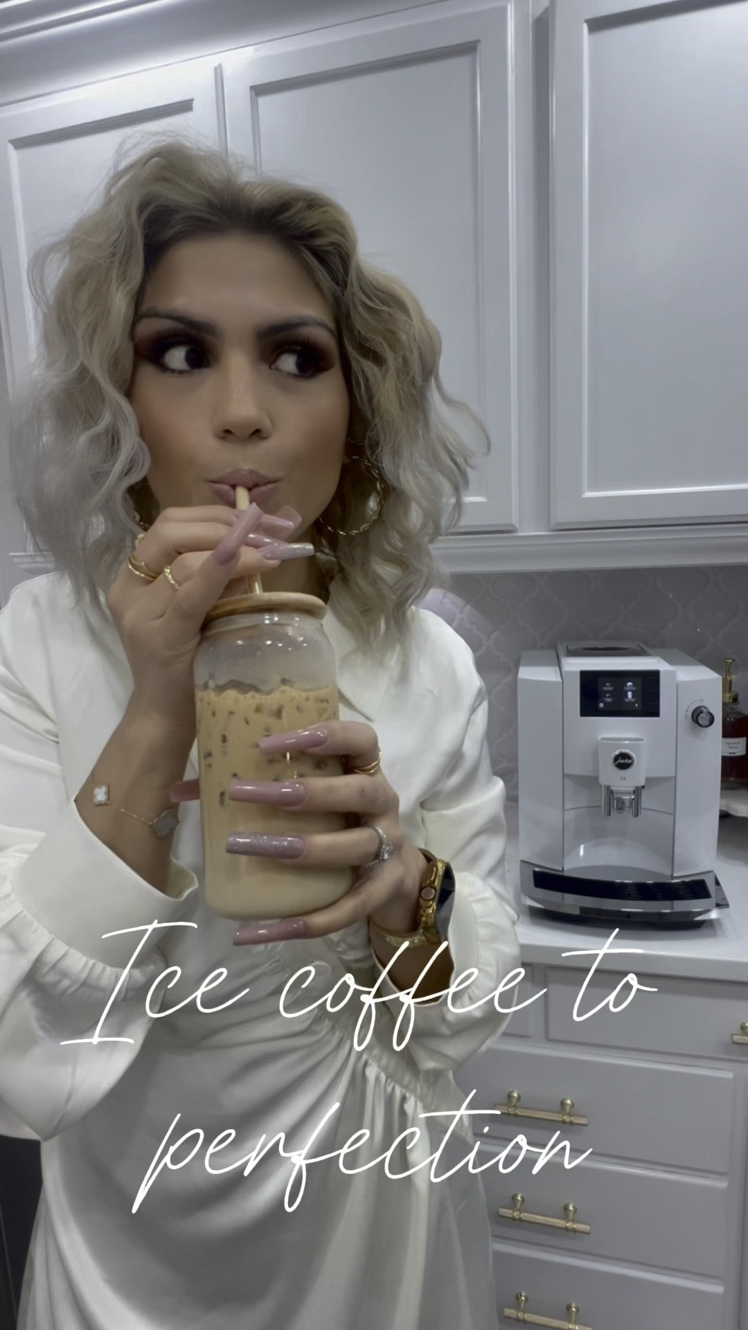 Ice Coffee to perfection with my new Jura E6 Coffee Maker. 

#LTKVideo #LTKxNSale #LTKHome