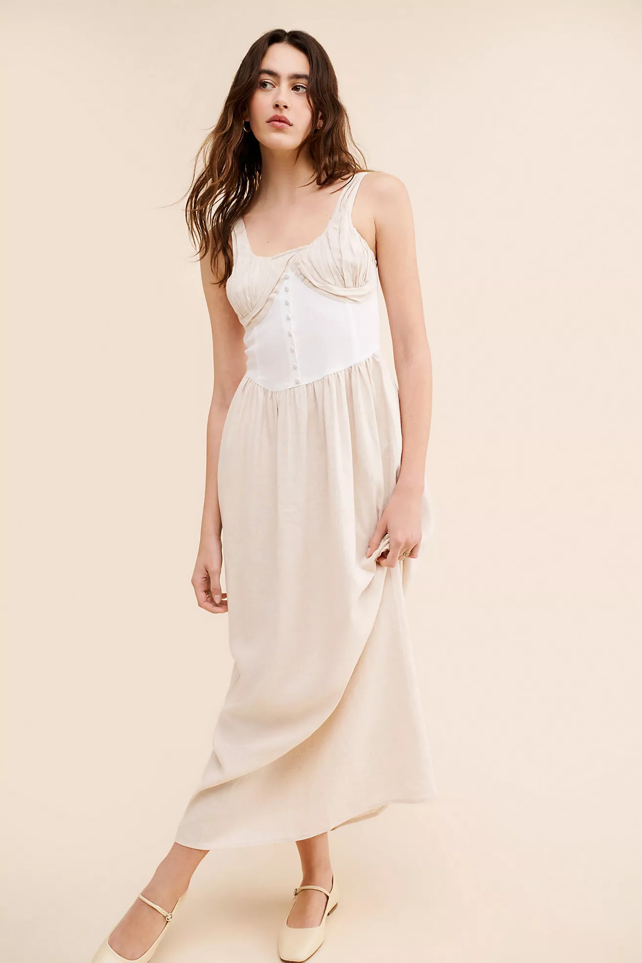 Tach Clothing Nasser Midi Colorblock Dress | Free People (Global - UK&FR Excluded)