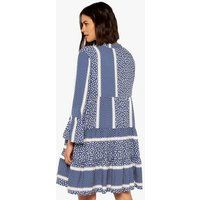 Apricot Blue Tile Print Tiered Smock Dress New Look | New Look (UK)