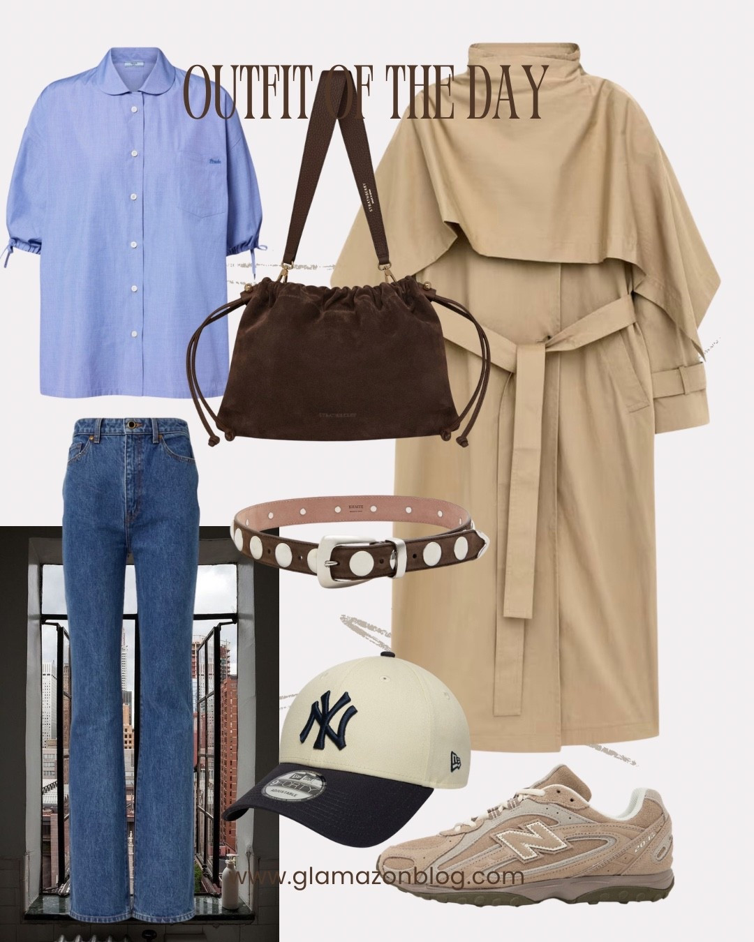 Arket trench, spring coat, prada shirt, blue shirt, Khaite belt, new balance sneakers 

#LTKover50style #LTKeurope #LTKuk