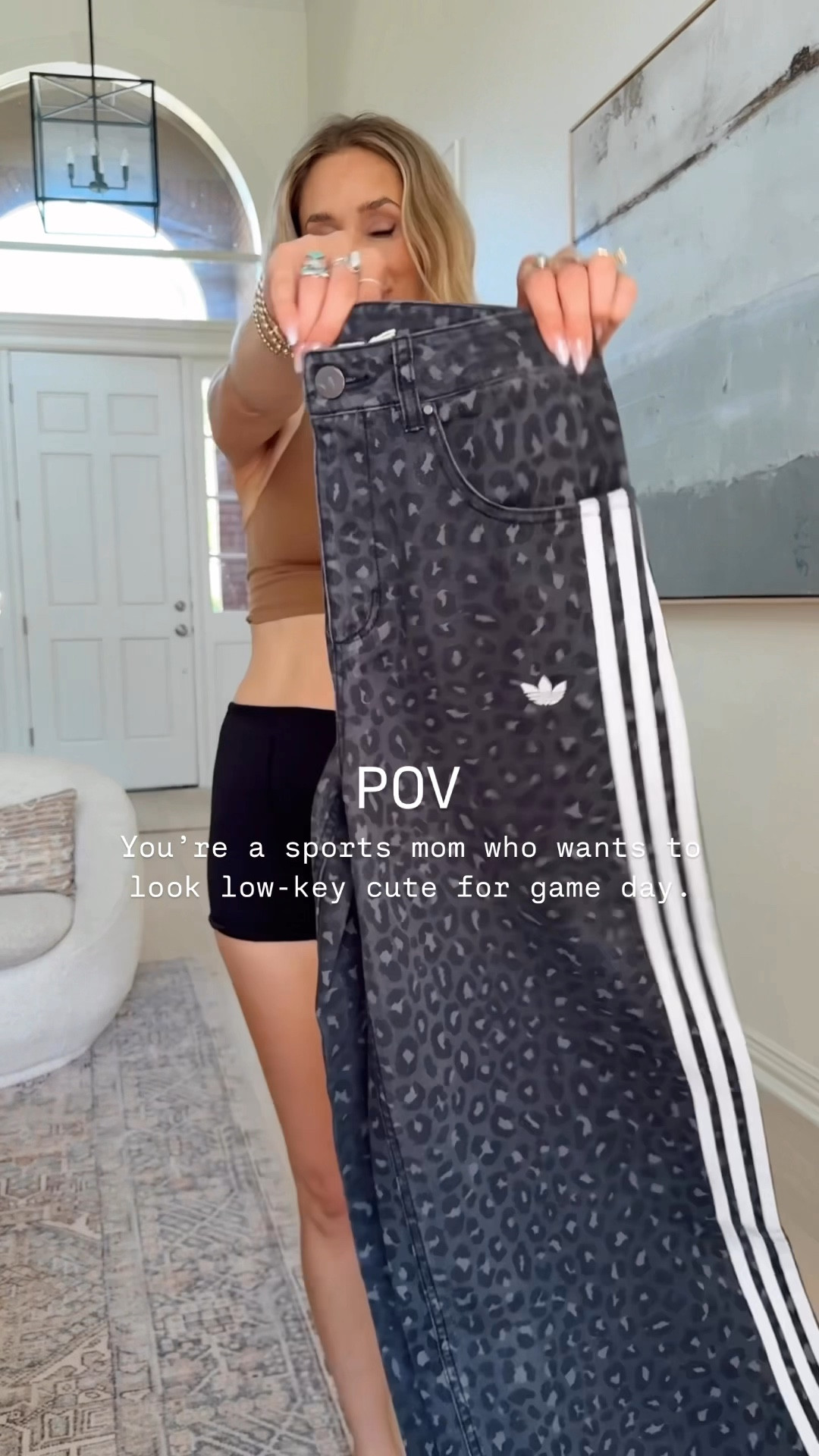 Here for the sporty mom vibes. Adidas clothes right now are killer! 

Tops: small / tts
Jeans: 27 / tts 