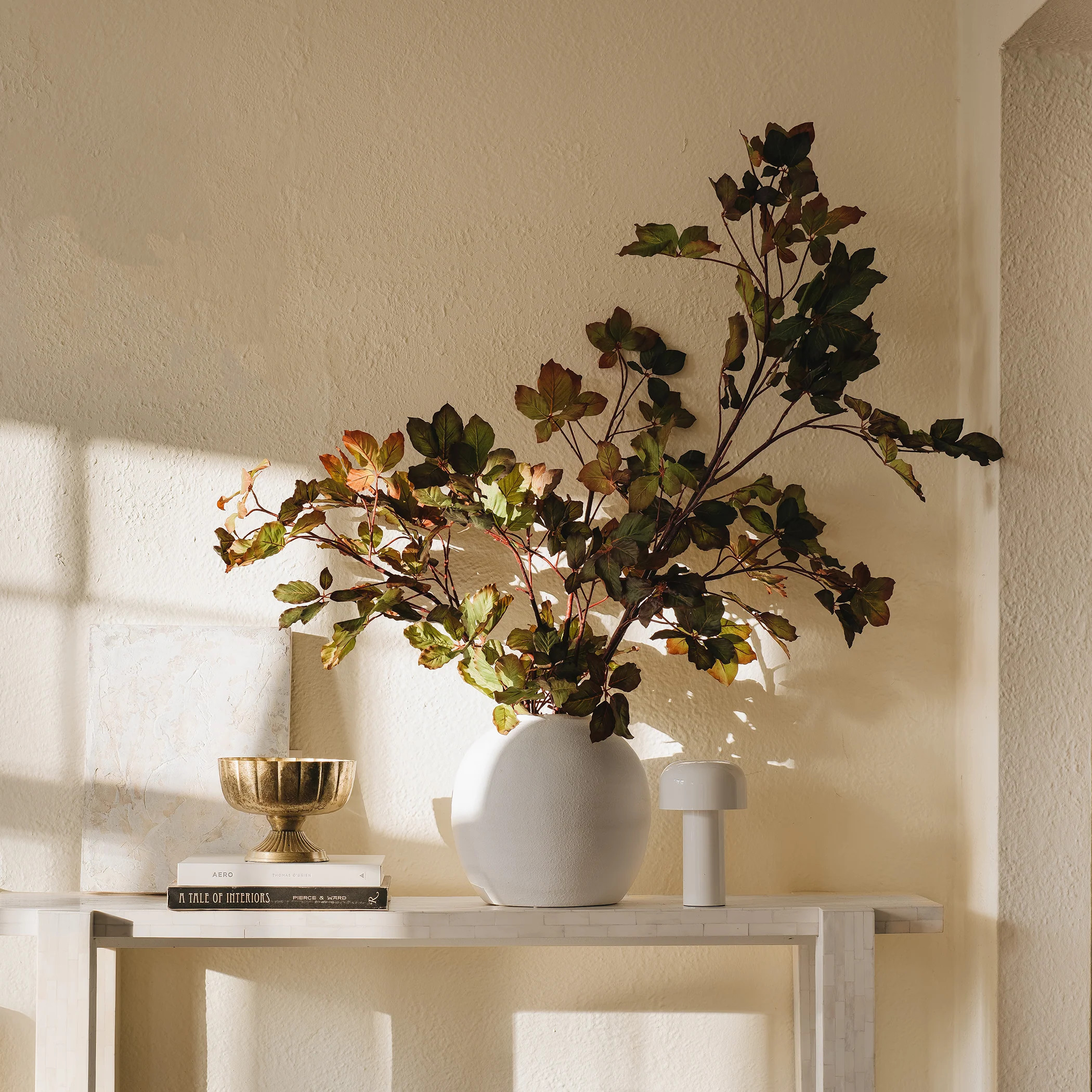 Fake Plants | New Afloral Plum Artificial Cimicifuga Plant Leaf Spray - 31" | Afloral