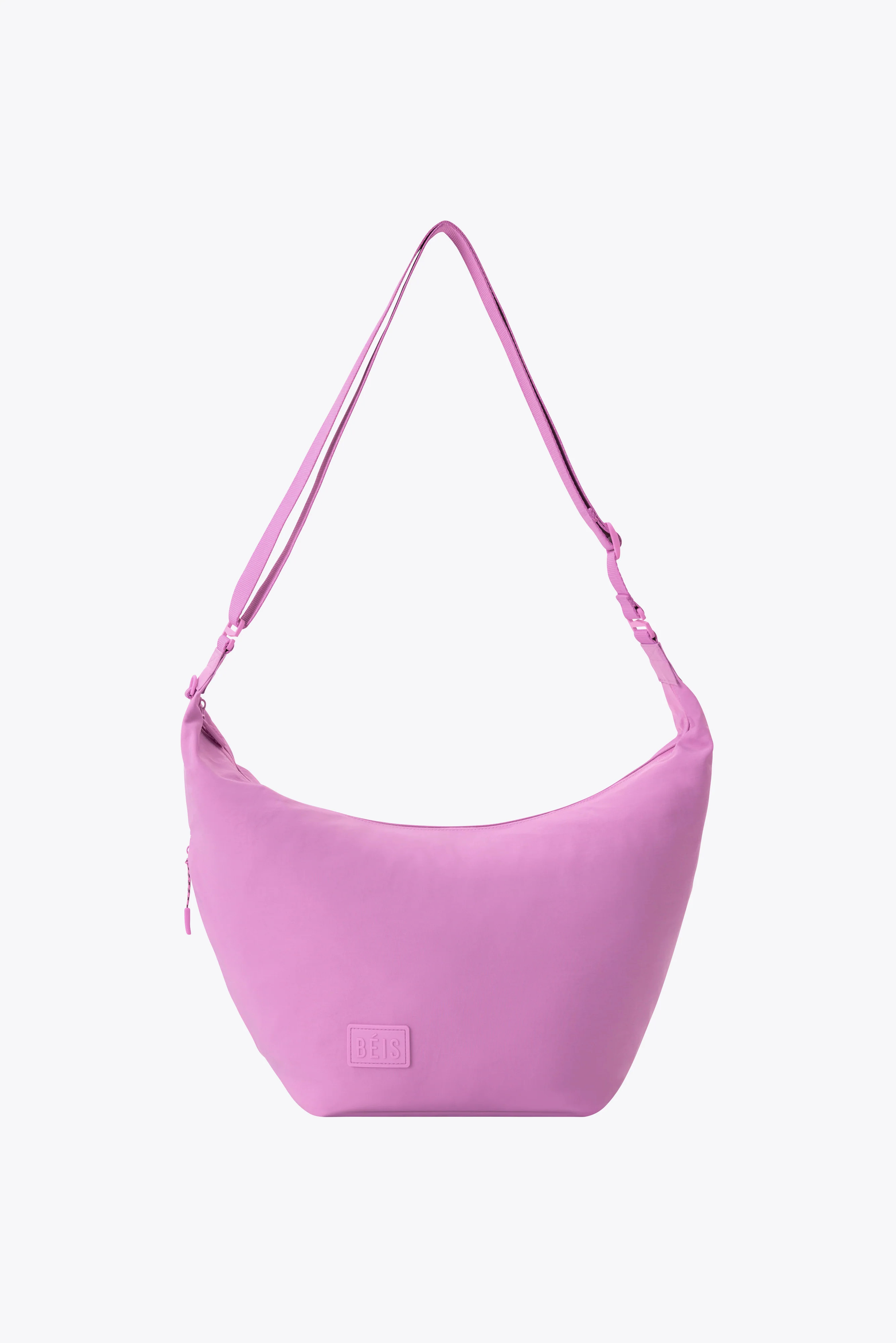BÉIS 'The Crescent Catchall' in Berry - Best Travel Crescent Catchall Bag in Berry | BÉIS Travel