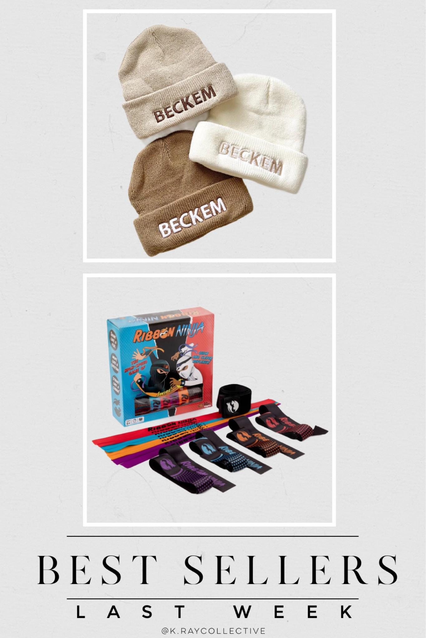 Here’s our two best sellers and kids from last week. And love with this Etsy fine monogram name beanies for kids.  And if you’re looking for a great birthday gift for Boys, we love this ribbon ninja game.  A great way to keep kids, active and off their screen.

#KidsGames #KidsBirthdayGifts #GiftsForBoys #PersonalizedKidsGifts #PersonalizedGifts 

#LTKfindsunder50 #LTKGiftGuide #LTKkids