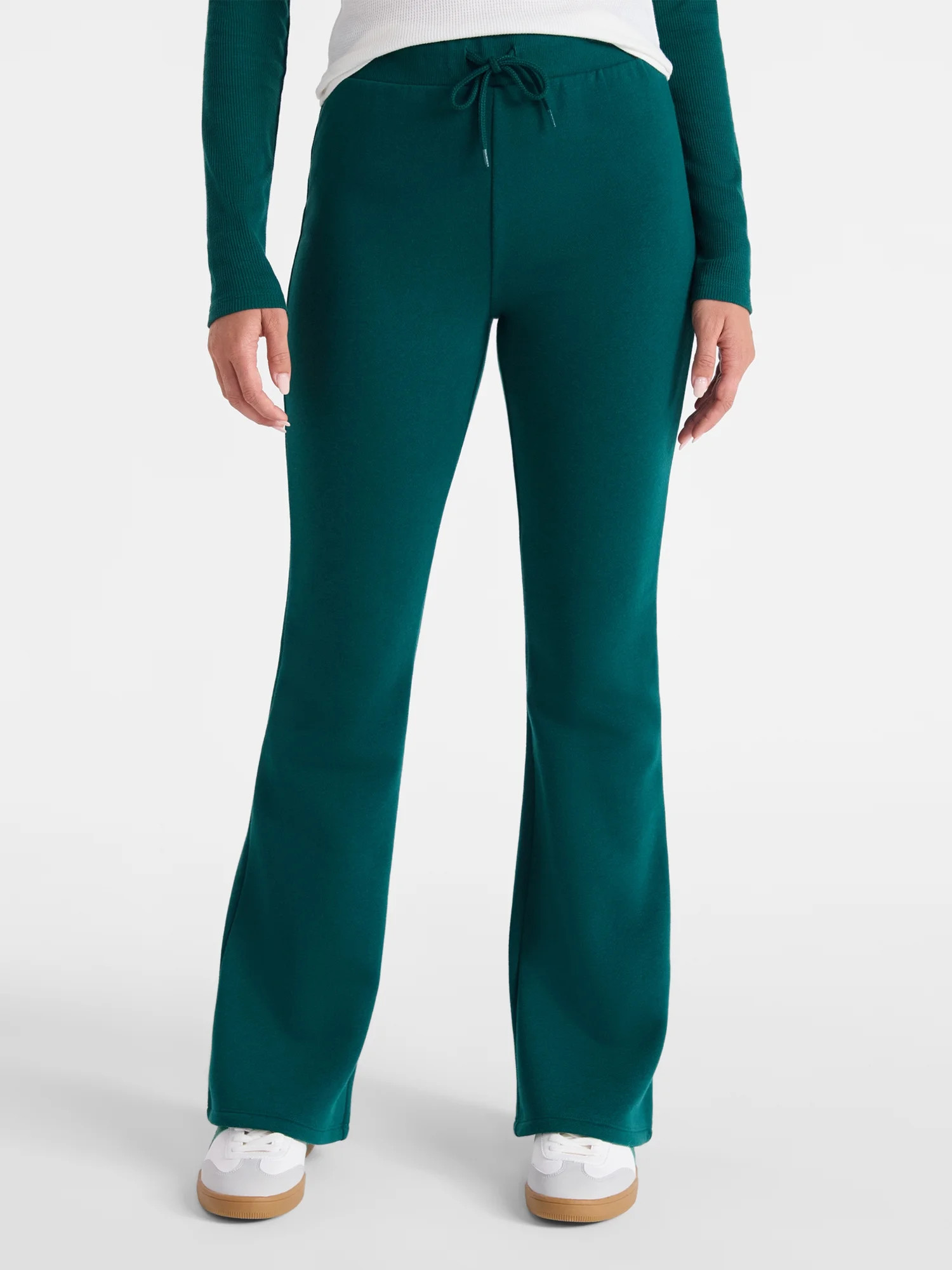 No Boundaries Fleece Flare Pants, 31.5” Inseam, Women’s | Walmart (US)
