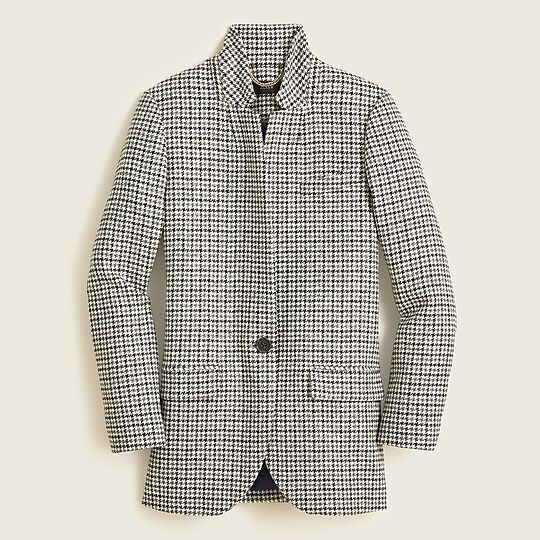 Blazer-jacket in English wool houndstooth | J.Crew US