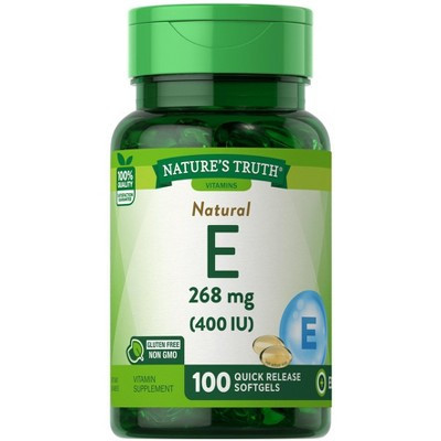 Nature's Truth Vitamin E 400 IU | 100 Softgels | Target