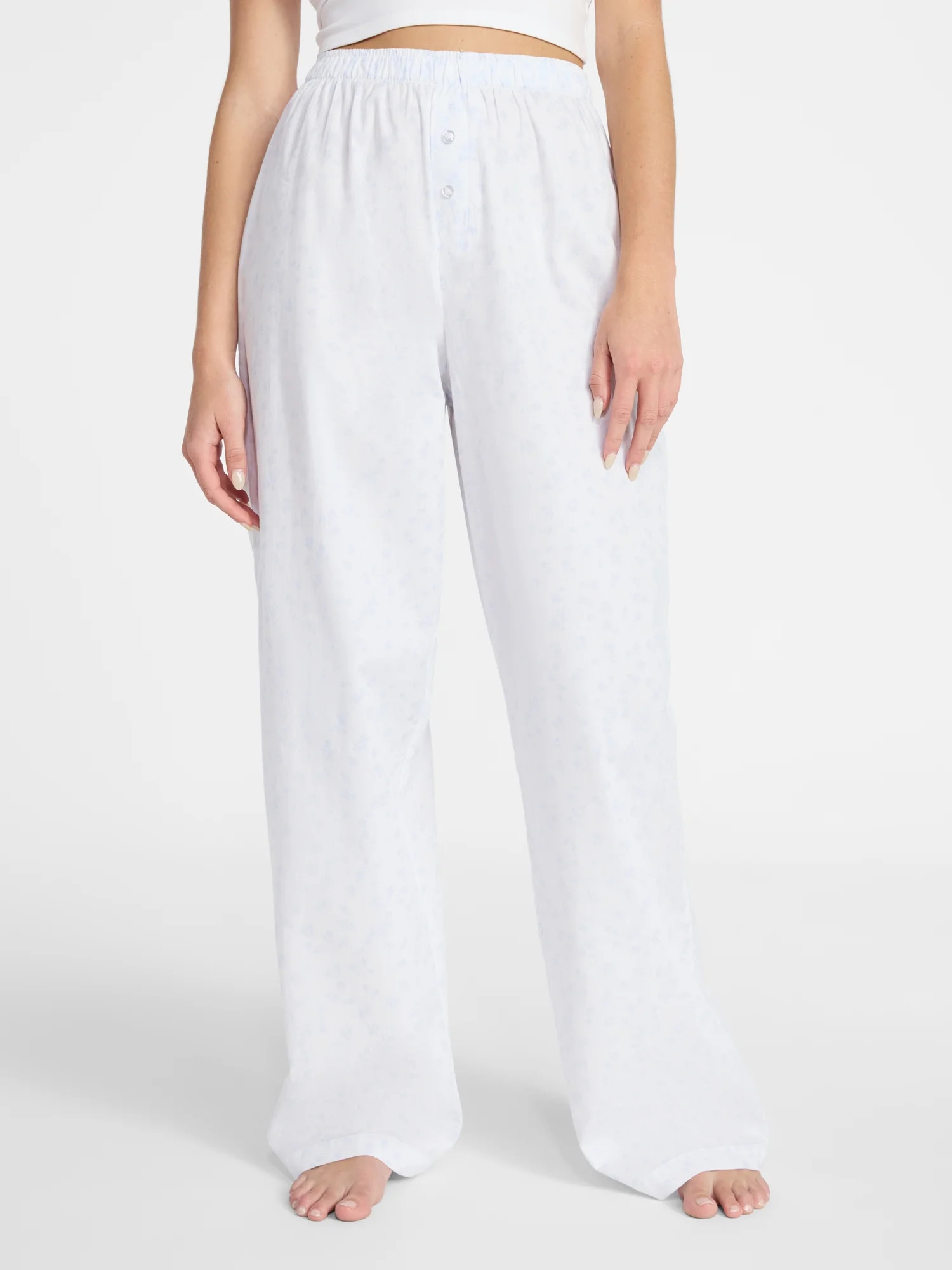 No Boundaries Sleepwear Cotton Boxer Pants, 31'' Inseam, Women's XS-XXL | Walmart (US)