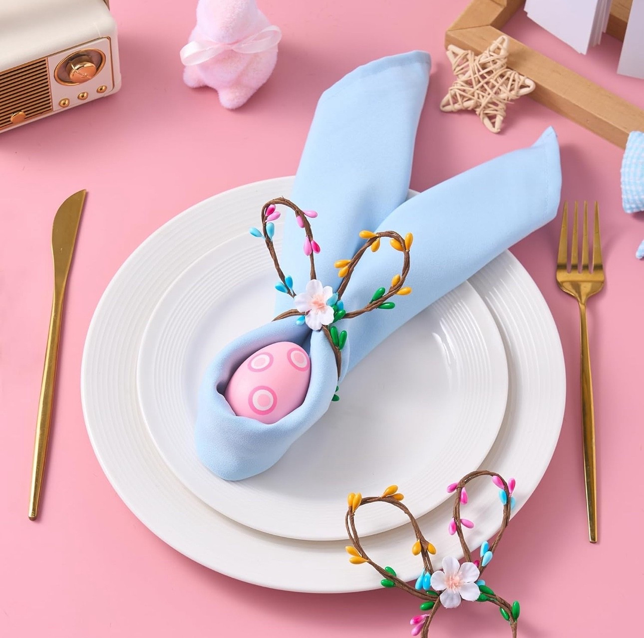 Amazon Easter table finds all under $25 🐰🌸

I found the cutest decor for hosting or refreshing your table for spring and I’m obsessed 😍

The bunny napkin rings and pastel candles are my favorite!!

Everything is linked below ✨

#LTKhome #LTKspring #LTKeaster #LTKunder50 #LTKunder100
#amazonfinds #amazonhome #amazondecor
#easterdecor #eastertable #springdecor
#homedecor #tablescape #hostesswiththemostes

#LTKSaleAlert #LTKSeasonal #LTKHome