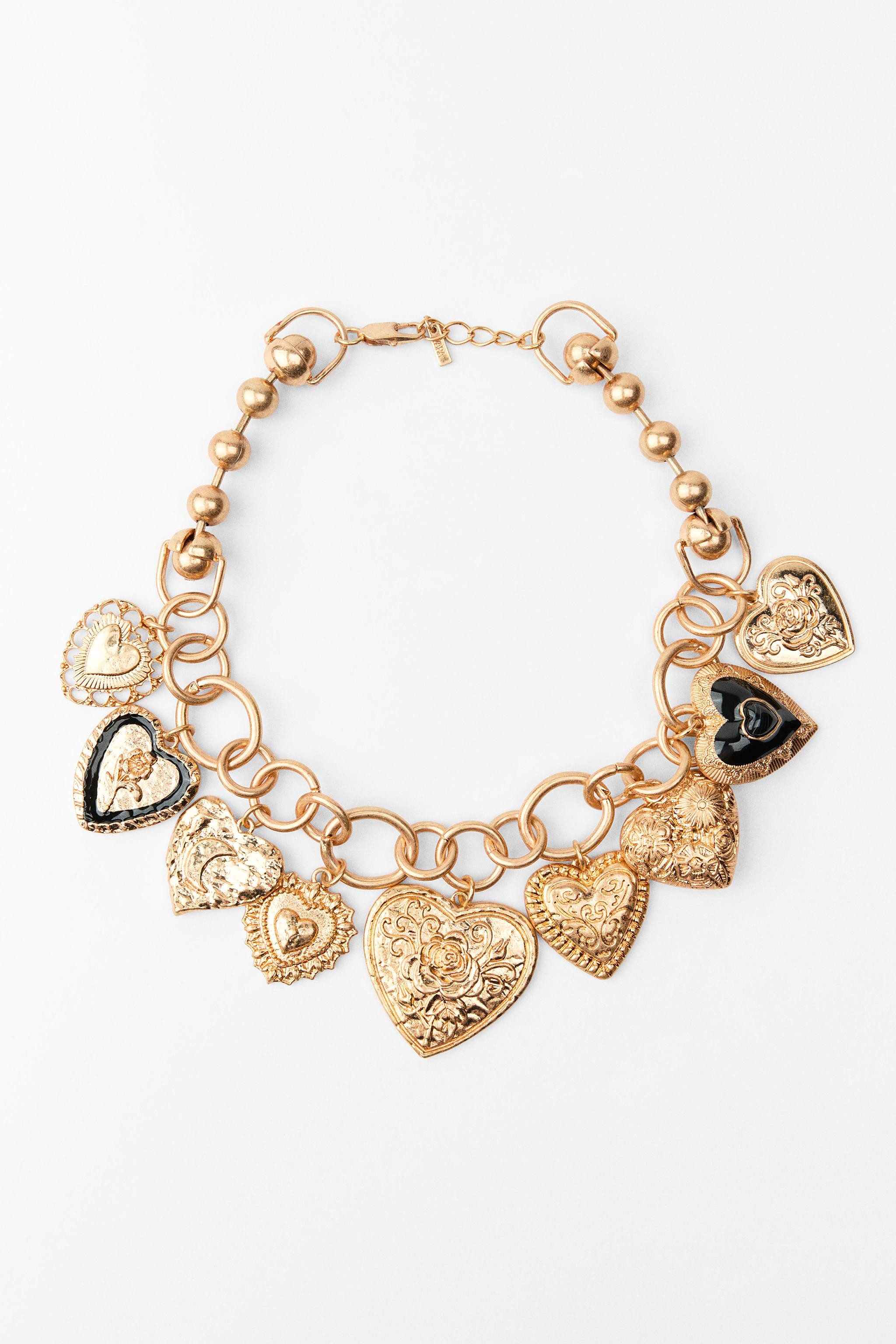 HEART CHARMS NECKLACE | Zara US
