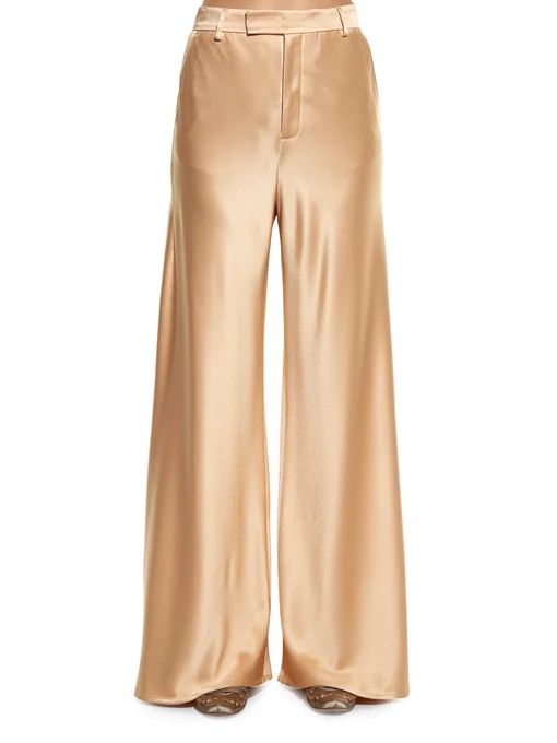 Wide-leg satin trousers | Matches (US)
