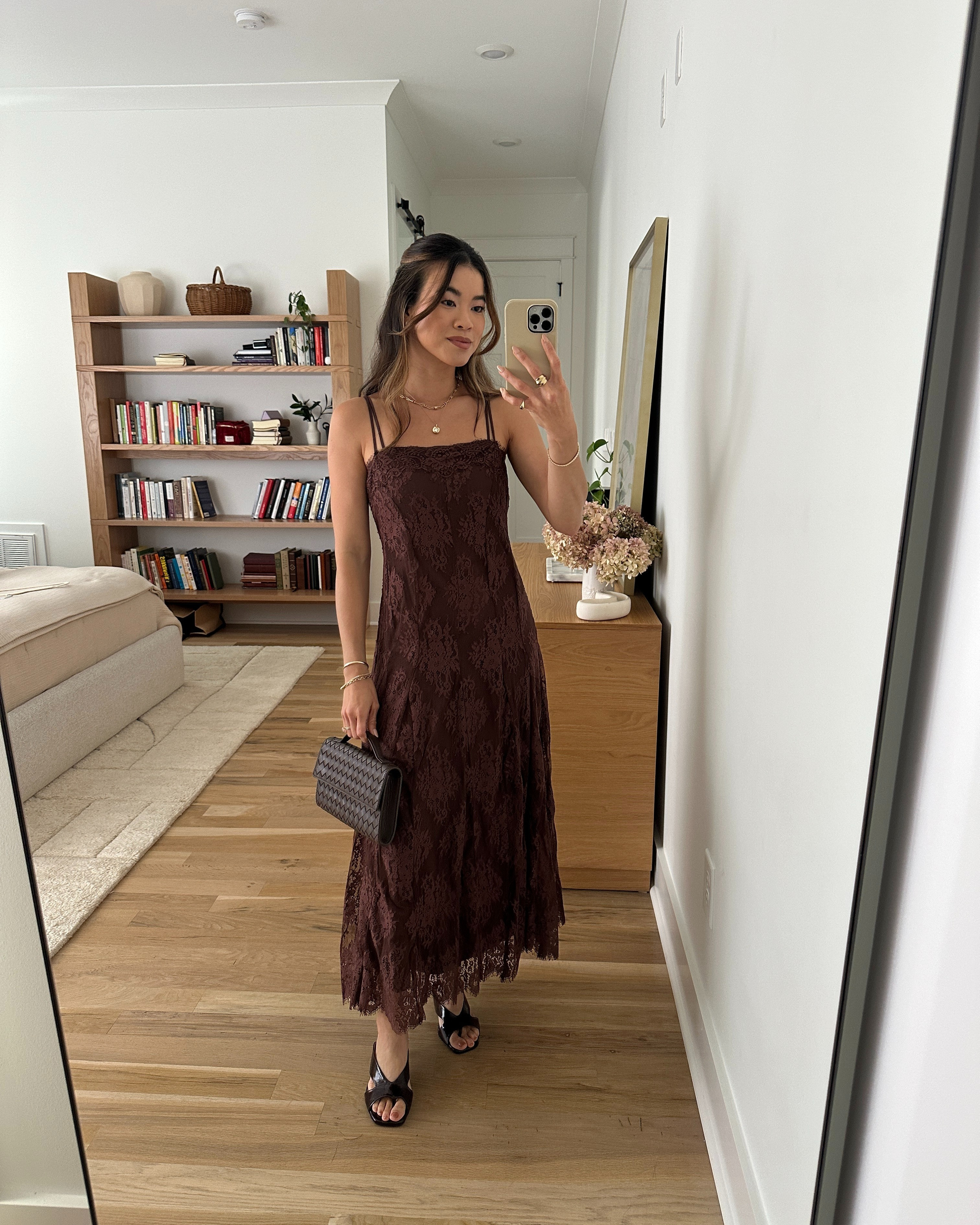 Obsessed with the details on this @abercrombie dress! I love that it comes in petite sizes. #ad #abercrombiepartner @abercrombie 
Use my Abercrombie stackable discount code AFCHLOE for an additional 15% off. Be sure to shop the Abercrombie denim sale 25-50% off all jeans & 20% off almost everything else now until Aug 10th!

Sizing info:
-Abercrombie The A&F Bra-Free Convertible Maxi Dress (Size XS petite in Mahogany)


Petite style, petite fashion, mom outfit, mom style, petite dress, petite outfit ideas, petite outfits, best dress for petite, spring style, spring outfits, vacation outfits, summer outfits, fall dress, autumn dress, petite fall outfits, abercrombie dress, fall sale, Abercrombie sale, sale, fall wedding guest dress

Denim Promo: *Offer valid online only August 5, 2026 to August 10, 2026 in US/CA. Excludes clearance. Online price reflects discount.
Extra 20% Off: *Offer valid in stores and online August 5, 2026 to August 10, 2026 in US/CA. Exclusions apply as indicated. Online price reflects discount.
Promo Code: *Use code AFCHLOE to get an additional 15% off almost everything in stores and online at checkout from August 5, 2026 to August 10, 2026 in US/CA. Exclusions apply. See details online.

#LTKSeasonal #LTKSaleAlert #LTKWedding