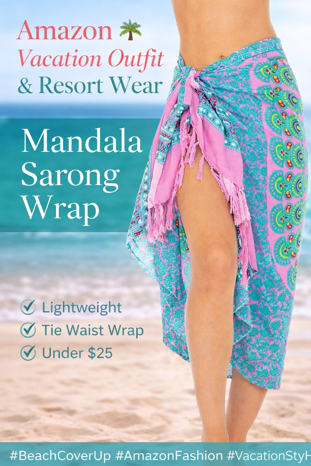 This colorful mandala sarong wrap is the perfect Amazon vacation outfit essential. The SHU-SHI beach cover up ties easily at the waist and can be worn as a swim cover-up, beach skirt, or resort wrap. Lightweight and stylish, it’s perfect for tropical vacations, pool days, and beach trips. A must-have resort wear piece for summer travel.
#AmazonVacationOutfit #BeachCoverUp #SarongWrap #ResortWear #PoolsideStyle #AmazonFashionFinds #VacationStyle #BeachOutfitIdeas #SummerTravelStyle #TropicalVacation 

 #LTKSpringSale #LTKSwim #LTKTravel