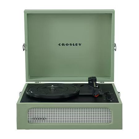 Crosley Voyager Turntable with Built-in Full-Range Stereo Speakers, One Size, Green | JCPenney