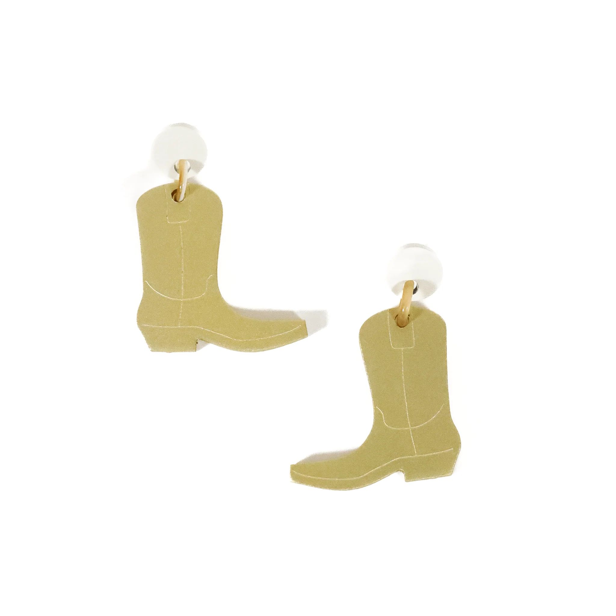 Gold Boot Dangles | Sunshine Tienda