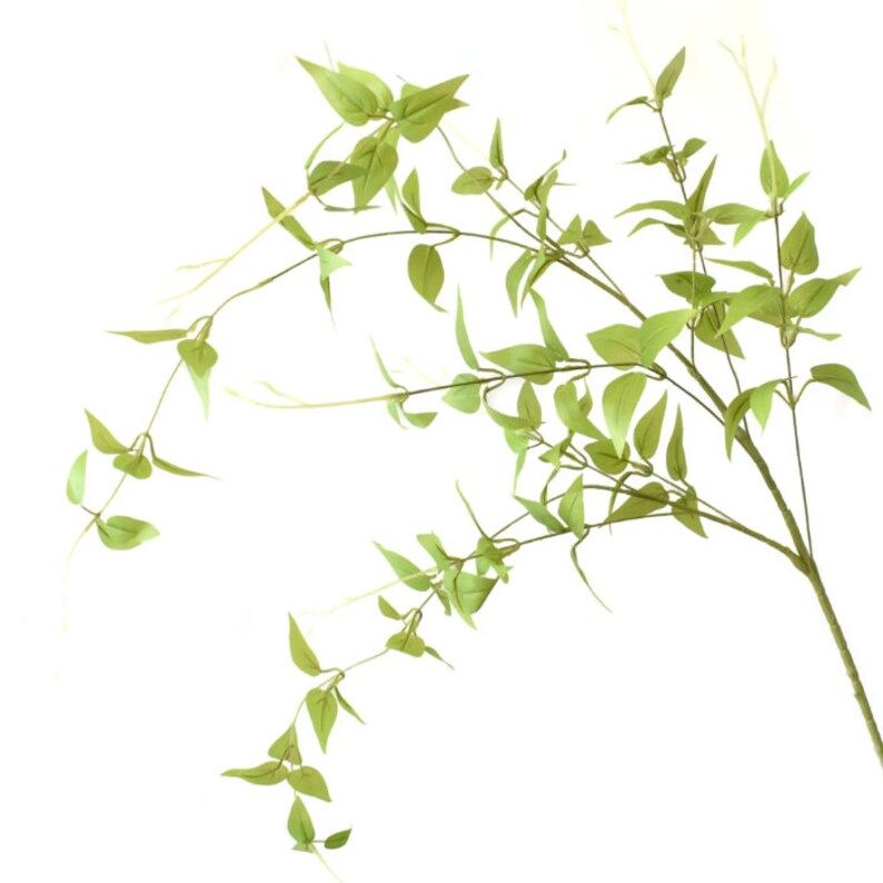 46 Clematis Leaf Floral Spray Pick  Lt. Green - Etsy | Etsy (US)