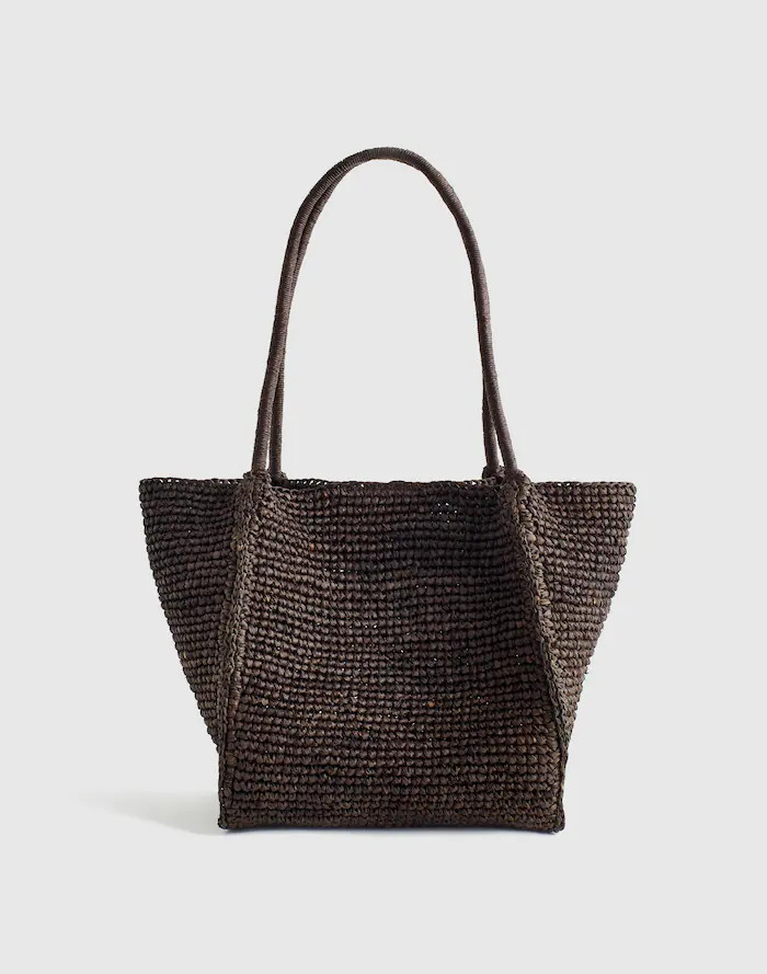The Lexington Small Tote in Raffia | Madewell