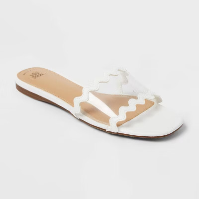 Women's Ingrid Slide Sandals - Wild Fable™ White | Target