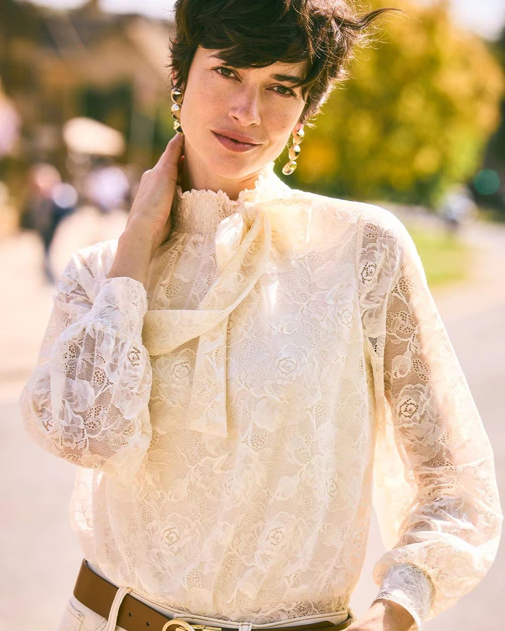 Tie-Neck Banded-Bottom Top | Chico's