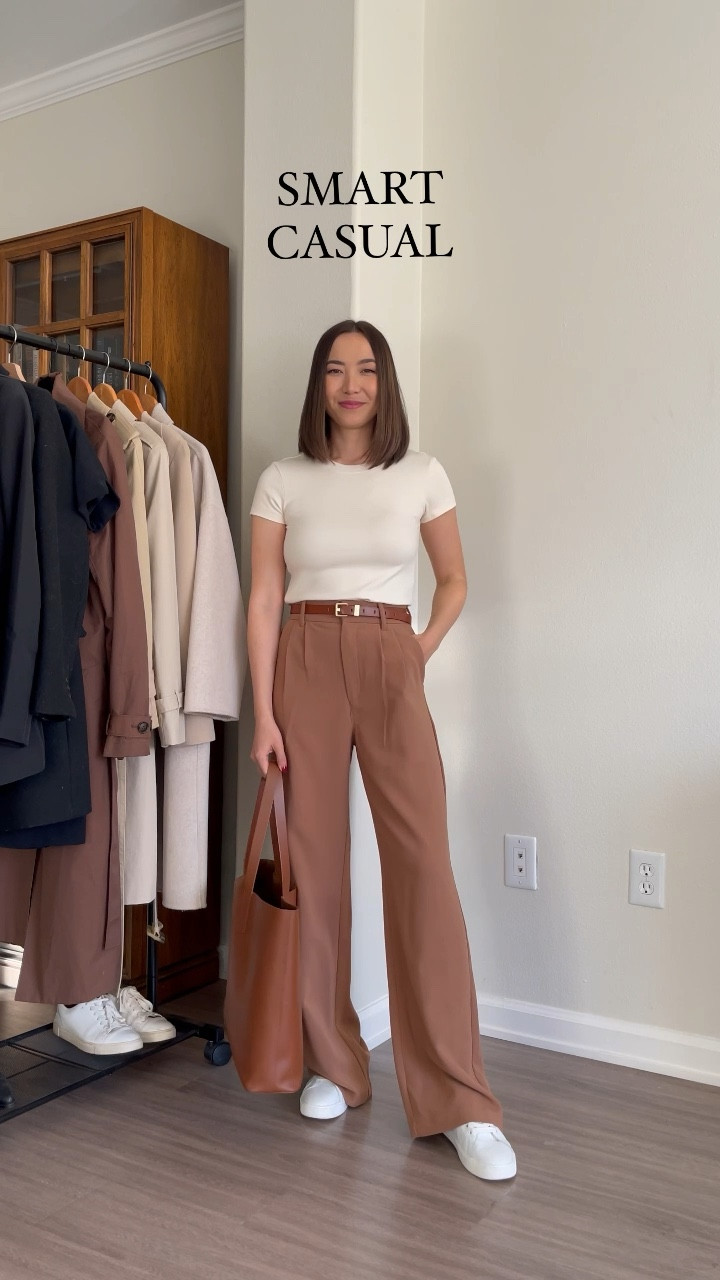 One pant styled four ways!

• Pants - Abercrombie (one of my most comfy pant recommendations and on sale today!). Color may have been changed since I bought them. XS regular 

[Added all individual details in individual still photos] business professional / business casual / smart casual / weekend / office outfits / workwear / minimal style / sneaker workwear 

#LTKworkwear #LTKstyletip #LTKsalealert