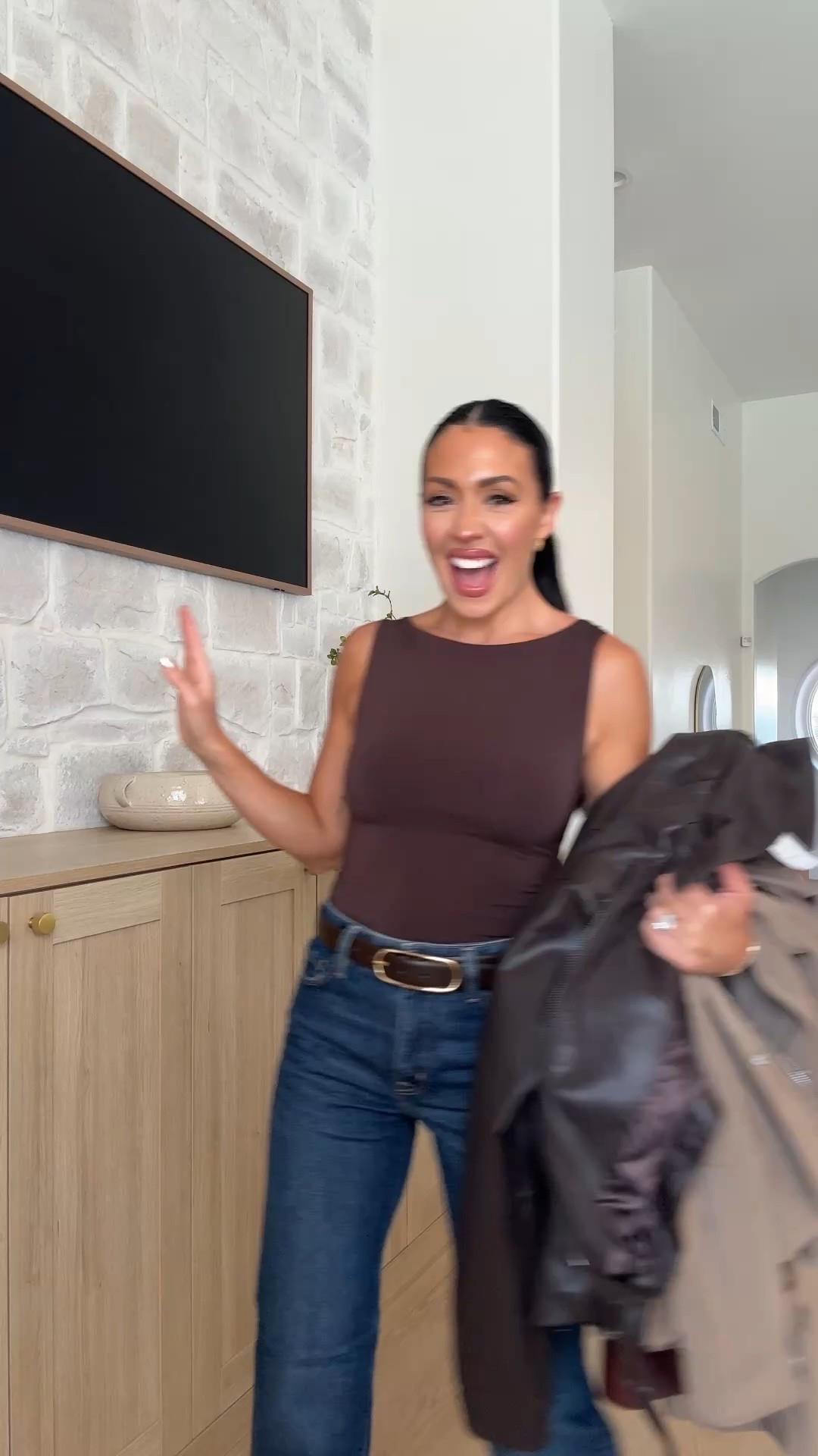 All of my recent @dynamiteclothing finds! Sizing below/
Brown contour top size XS
Denim jeans size 26 reg
Brown leather jacket size small
Suede jacket size small
Blazer dress size small
Mesh dress size small 

 #ad

#LTKStyleTip #LTKSeasonal #LTKWorkwear