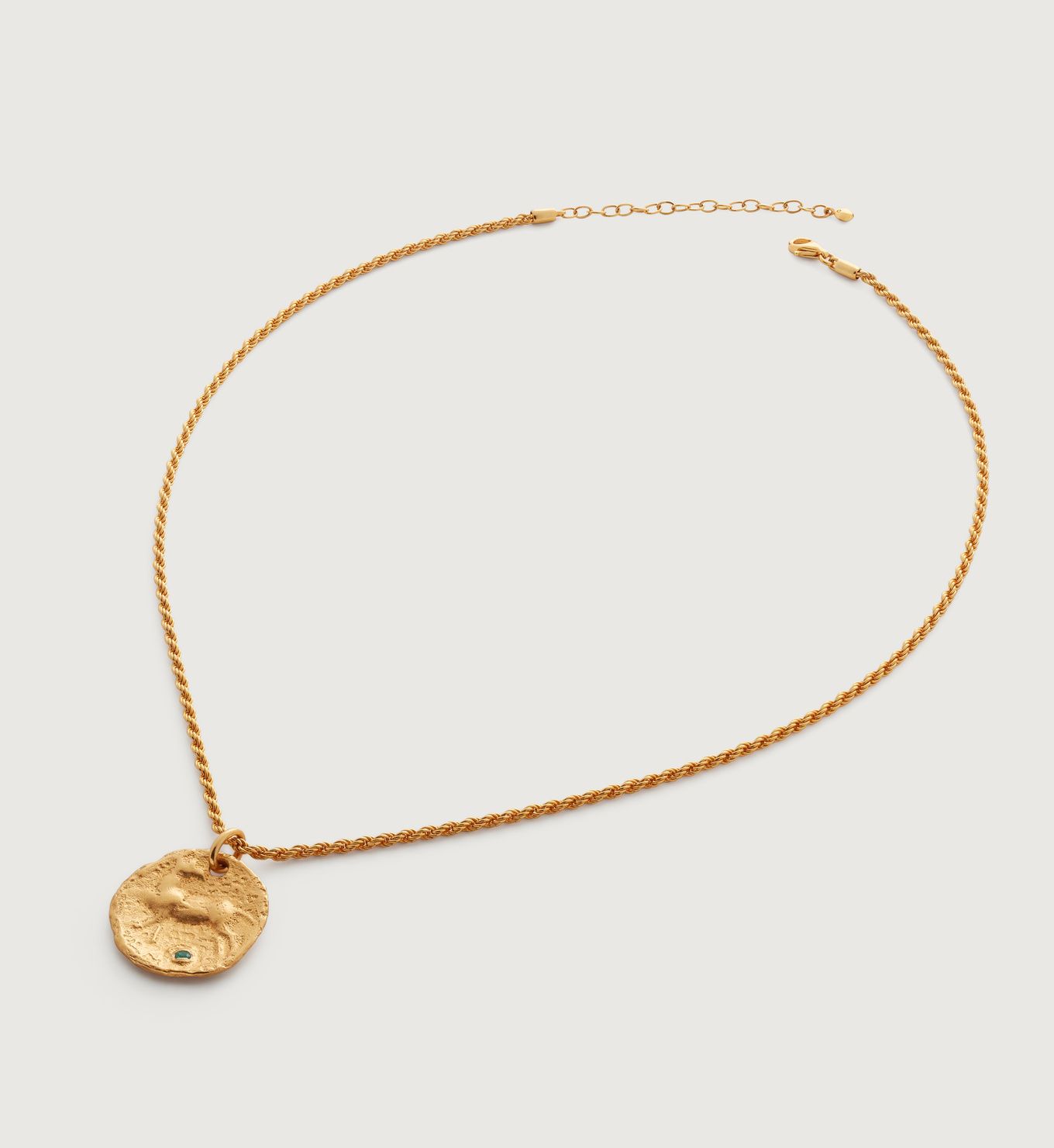 Siren Large Coin Rope Chain Necklace | Monica Vinader (Global)