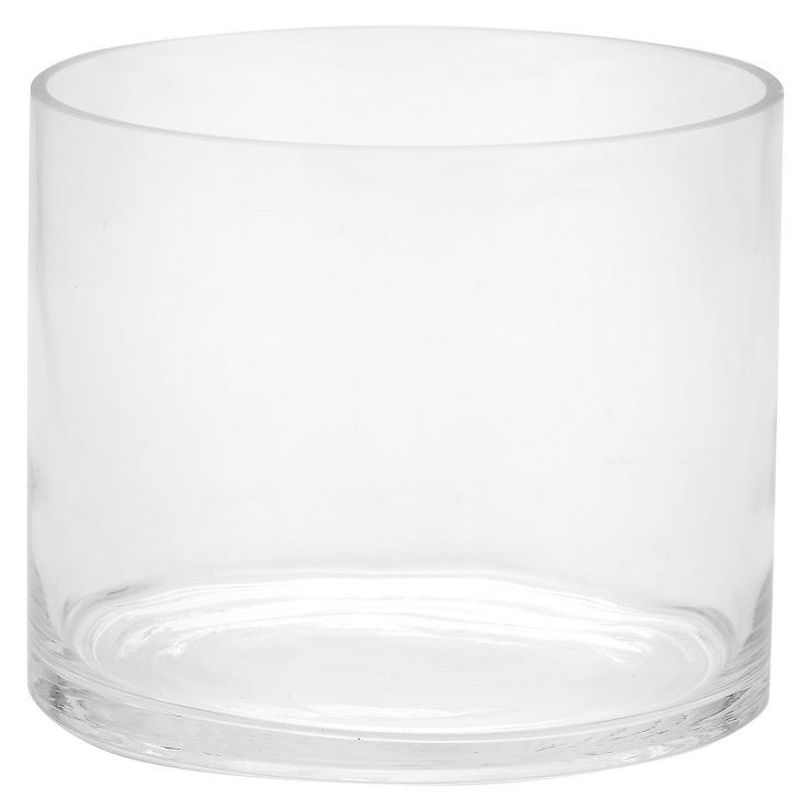 6"x7" Glass Cylinder Vase - Diamond Star | Target