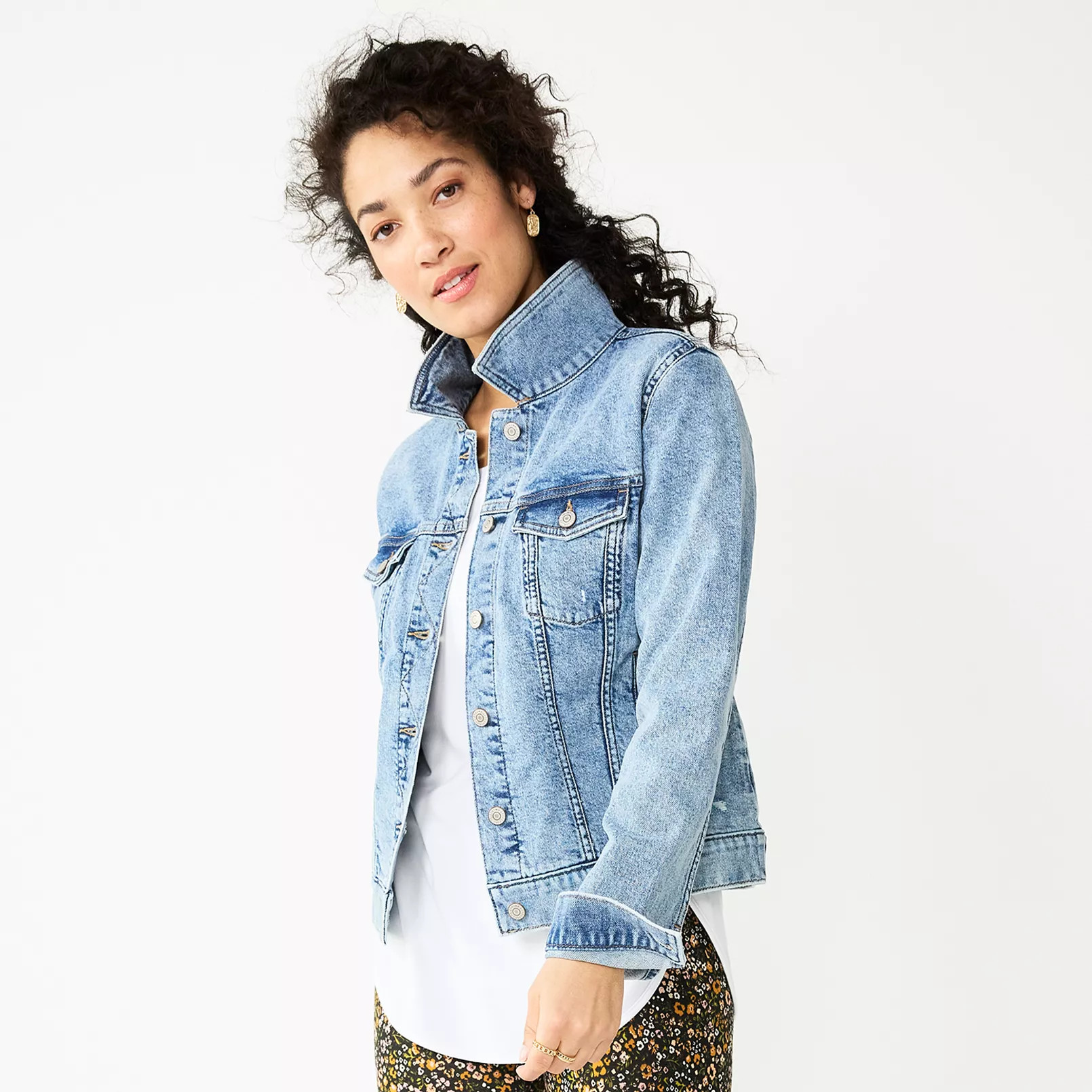 Petite Sonoma Goods For Life® Jean Jacket | Kohl's