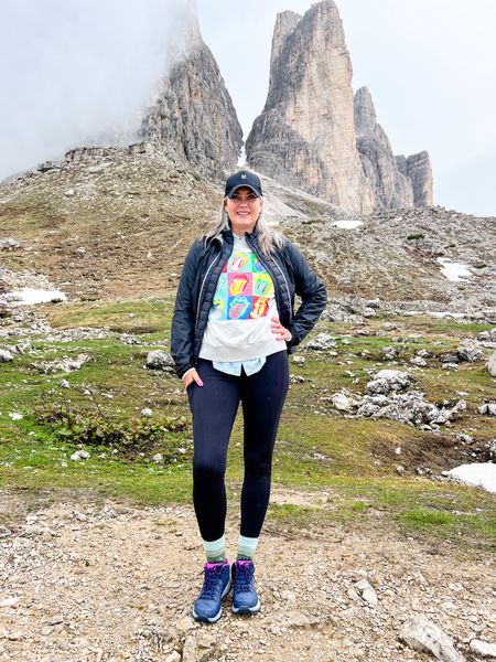 Outfits of the week

Hiking the Tre Cime and wearing 80.000 layers 😅

Wearing black ribbed leggings with a phone pocket, a black vest, a chambray shirt, a Rolling Stones sweatshirt, Columbia outdoor jacket, Bontrager rain jacket, hiking socks, hiking boots and an initial cap. 



#LTKtravel #LTKeurope #LTKfit