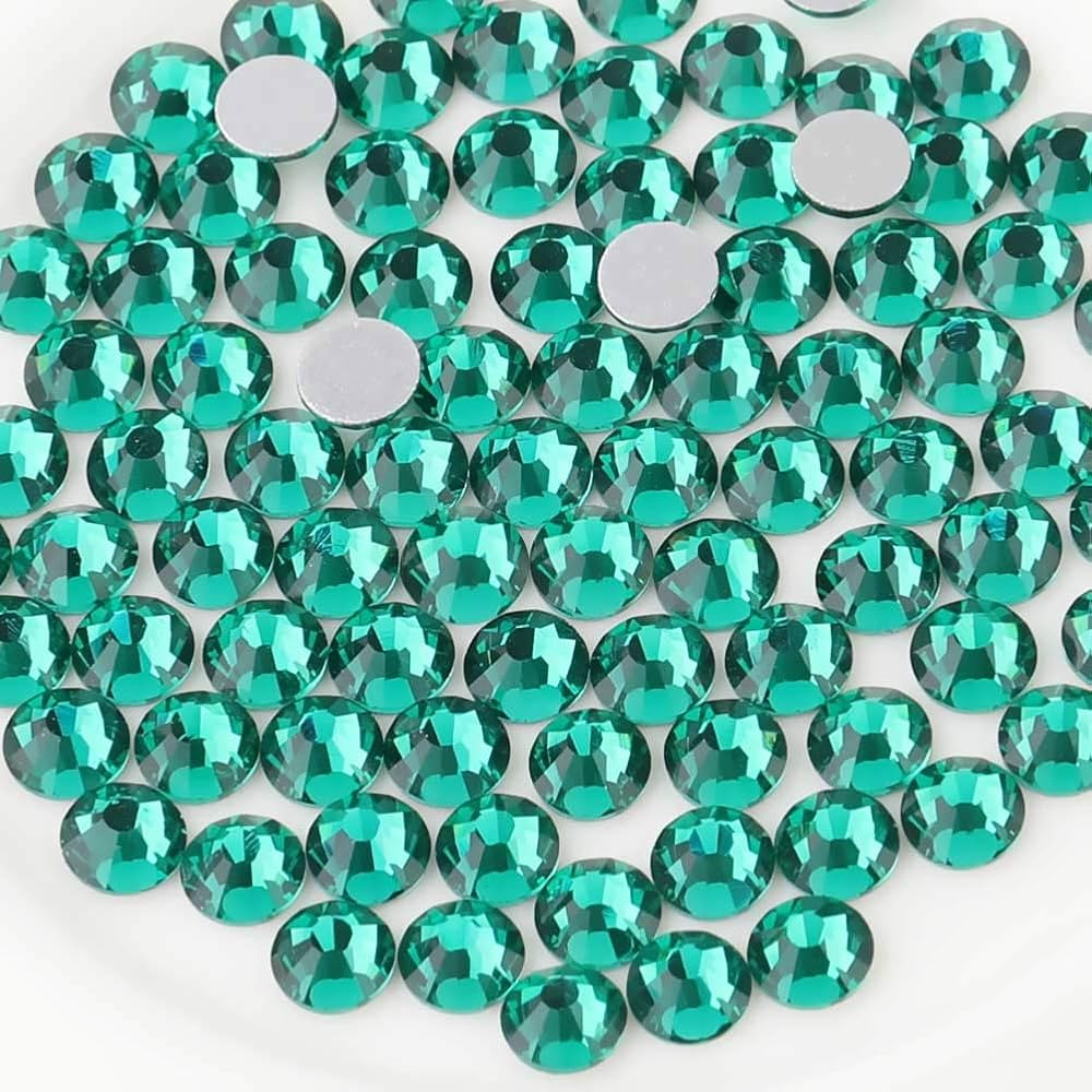 Beadsland 2880pcs Flat Back Crystal Rhinestones Round Gems for Nail Art and Craft Glue Fix,Blue Z... | Amazon (US)