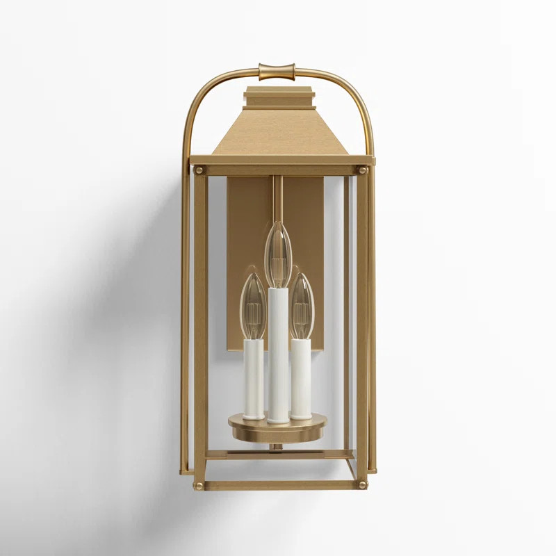 Newson 3 Light Outdoor Aluminum Wall Light | Wayfair North America