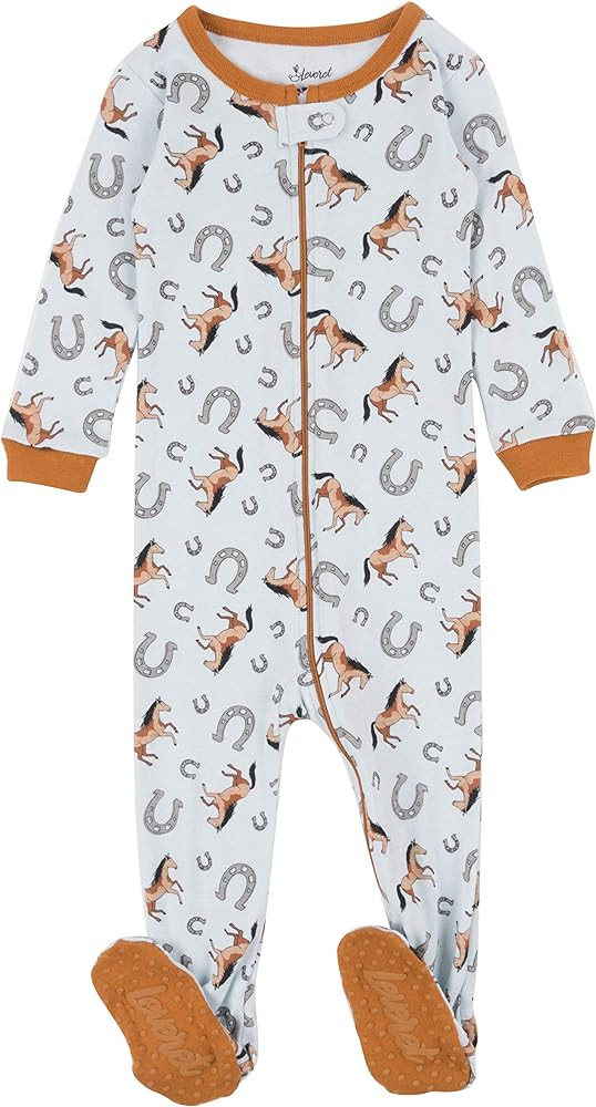 Leveret Kids Pajamas Baby Boys Girls Footed Pajamas Sleeper 100% Cotton (Size 6-12 Months-5 Toddl... | Amazon (US)