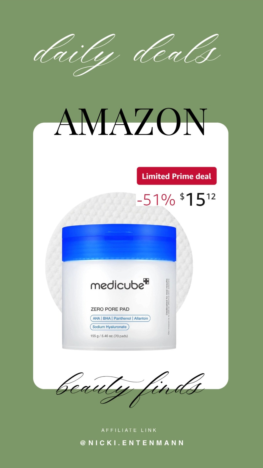 These medicube Zero Pore Pad 2.0 toner pads bring cheerful clarity and effortless care to everyday skincare with modern charm. #Medicube #ZeroPorePad #TonerPads #KoreanSkincare #ExfoliationCare #PoreCare #DailyRoutine #LifestyleBeauty #ModernLiving #SkinEssentials 🌸✨🧴
 

 #LTKgrwm #LTKselfcare #LTKBeauty