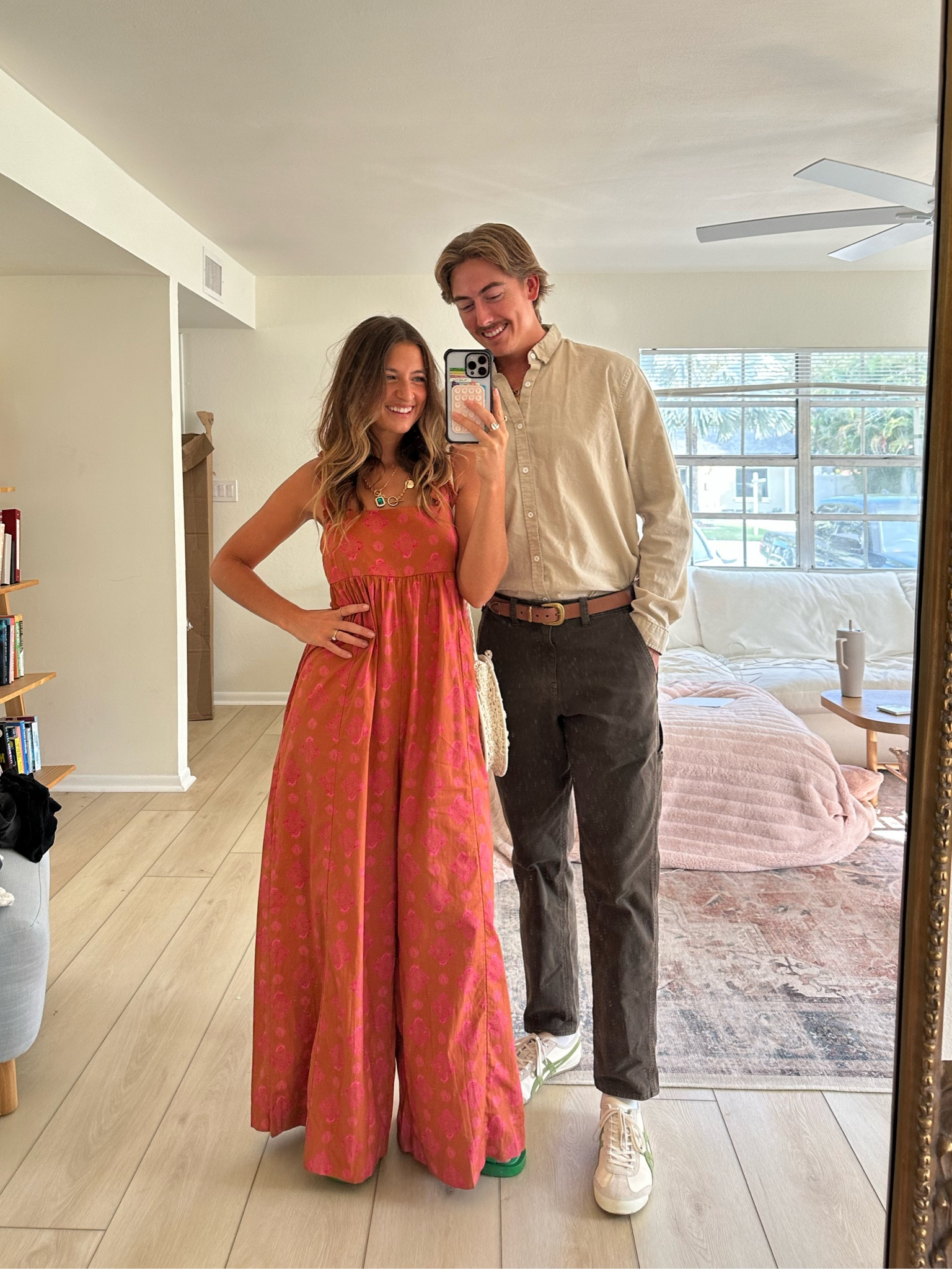 couple fit! this jumpsuit is SO comfortable and has pockets! I was complimented so many times - adjustable straps and the perfect fall color :) 
Wearing: small 
Code: deal20 rn for 20% off!

#LTKstyletip #LTKSale #LTKmens