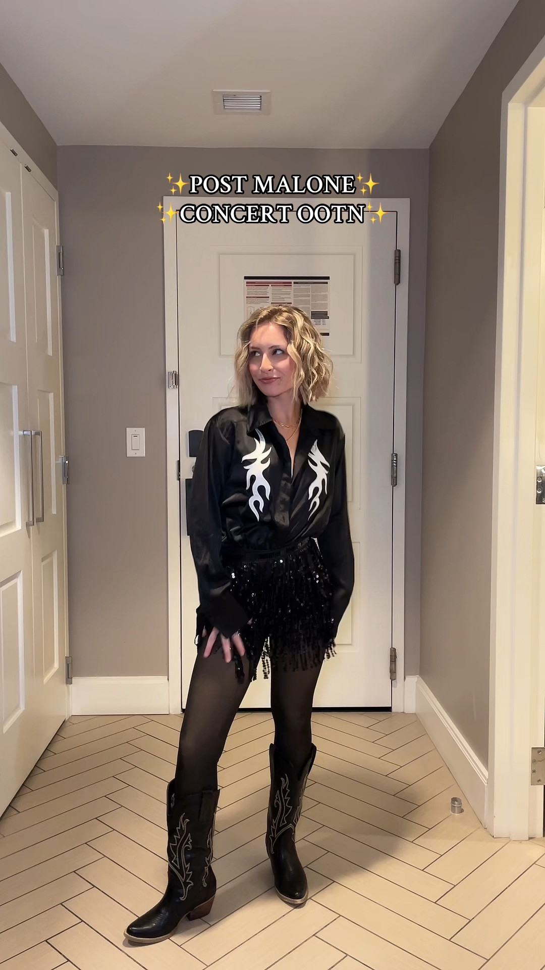 Post Malone concert outfit deets🖤

#LTKBeauty #LTKVideo #LTKFindsUnder100