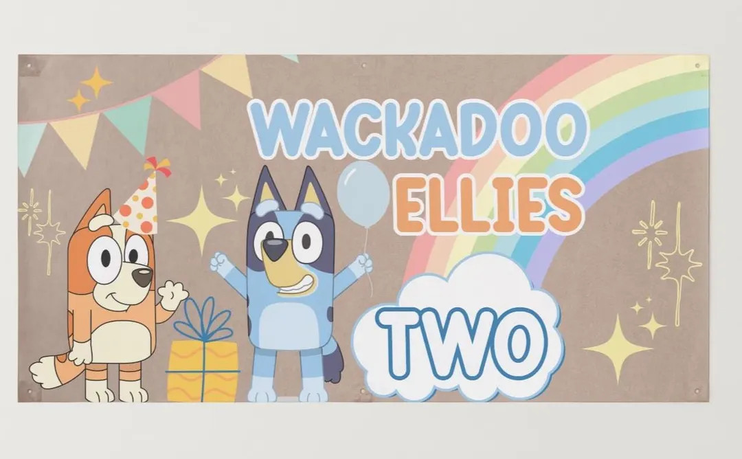 Bluey Birthday Banner - Etsy | Etsy (US)