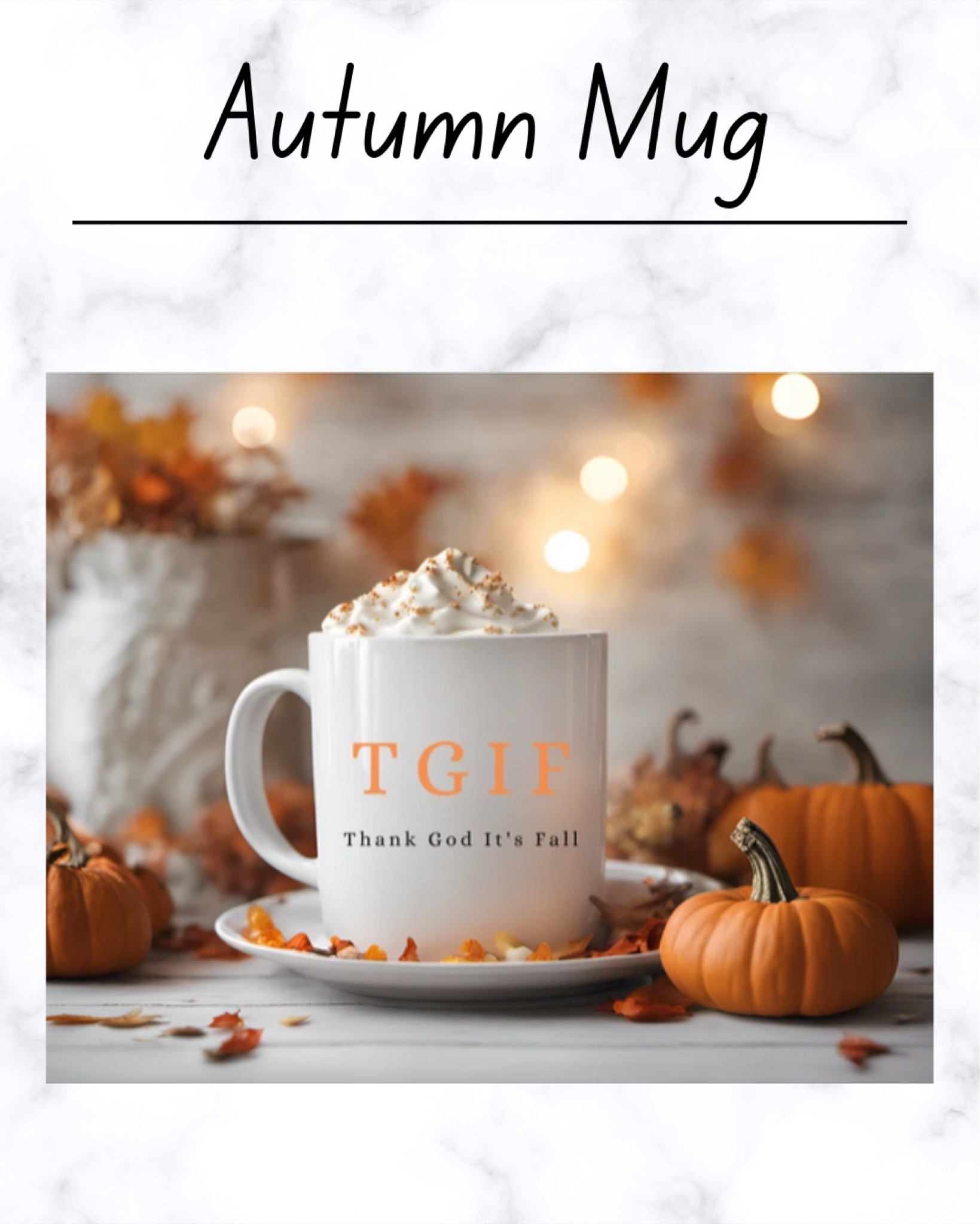 Check out the great autumn mugs on Etsy

Autumn mug, fall mug, Halloween mug, pumpkin spice mug, pumpkin mug, kitchen decor, autumn decor, fall decor, pumpkin decor, Halloween decor, autumn home, fall home 

#LTKsale #LTKgiftguide #LTKautumn