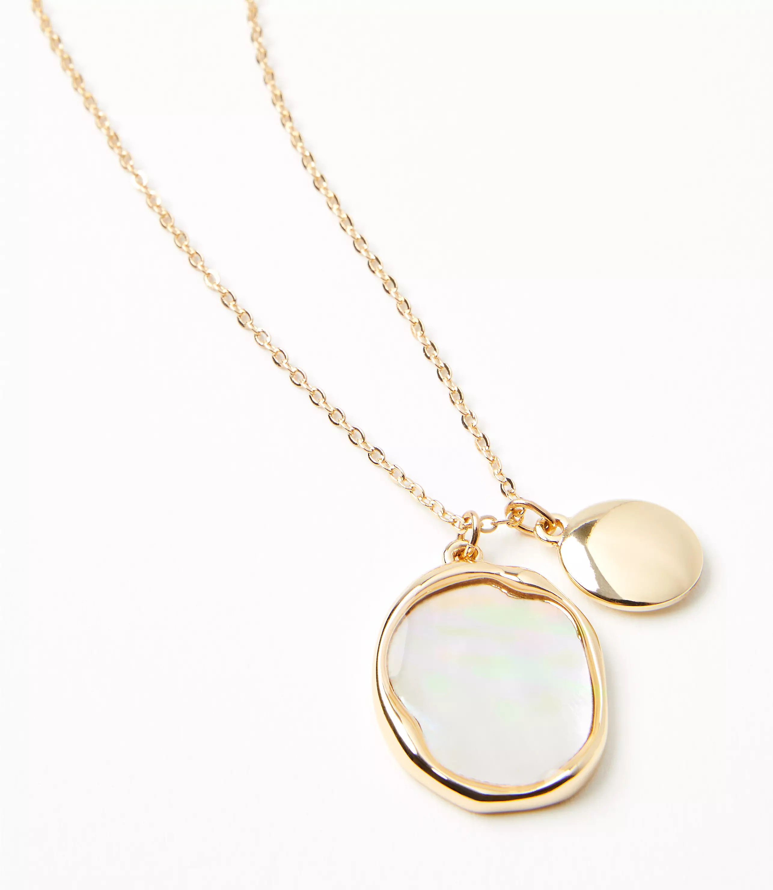 Mother Of Pearl Pendant Necklace | LOFT