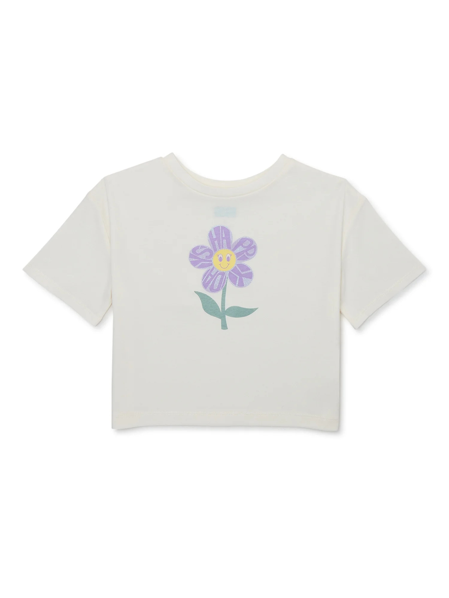 365 Kids By Garanimals Girls Short Seeve Boxy Tee, Sizes 4-10 | Walmart (US)