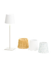 14in Rechargeable Lamp With 4 Interchangeable Shades | Marshalls