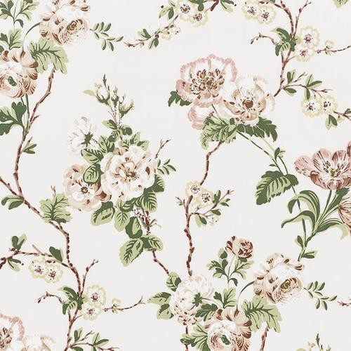 Schumacher Betty Chintz Quiet Pink Fabric | DecoratorsBest | DecoratorsBest