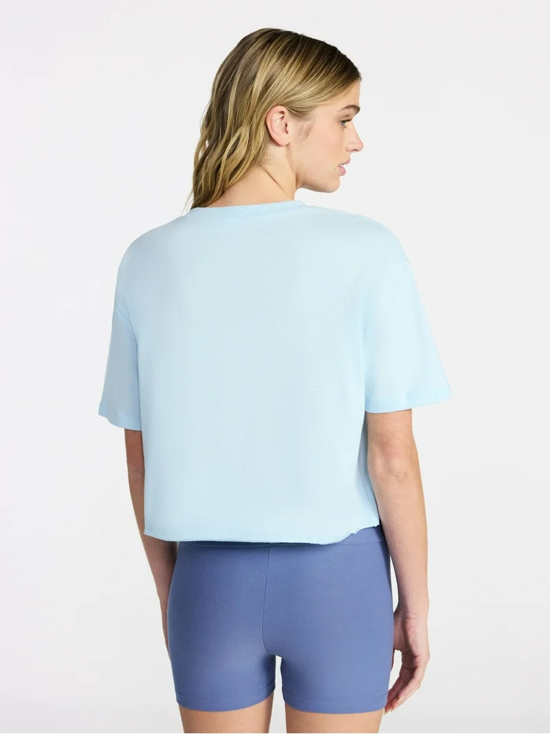 No Boundaries Boxy Cropped Graphic Tee, Women's XXS-XXL | Walmart (US)