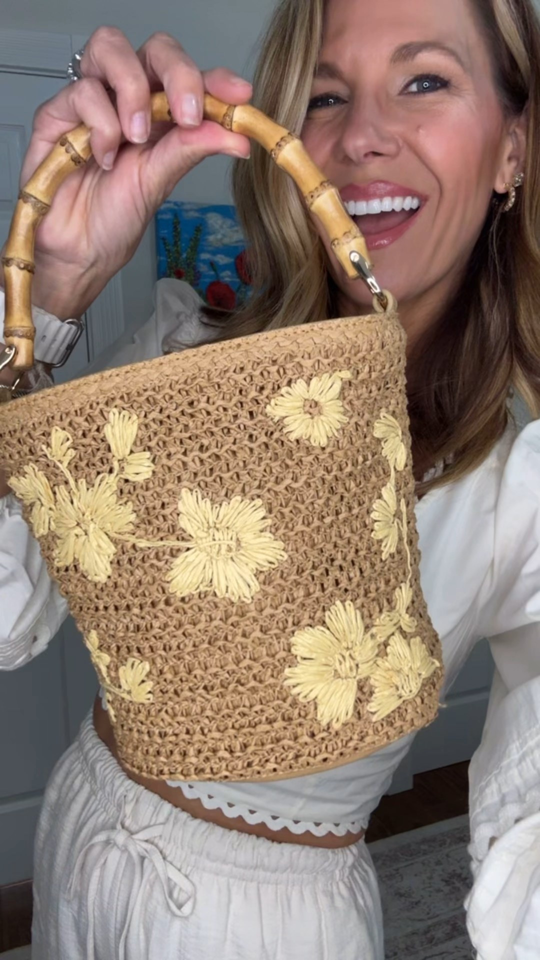The cutest rattan purse with bamboo handle 

#LTKTravel #LTKSeasonal