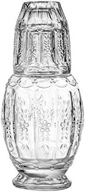 Elle Décor Vintage Glass Carafe Set, Clear, 4.7x10.2" | Amazon (US)
